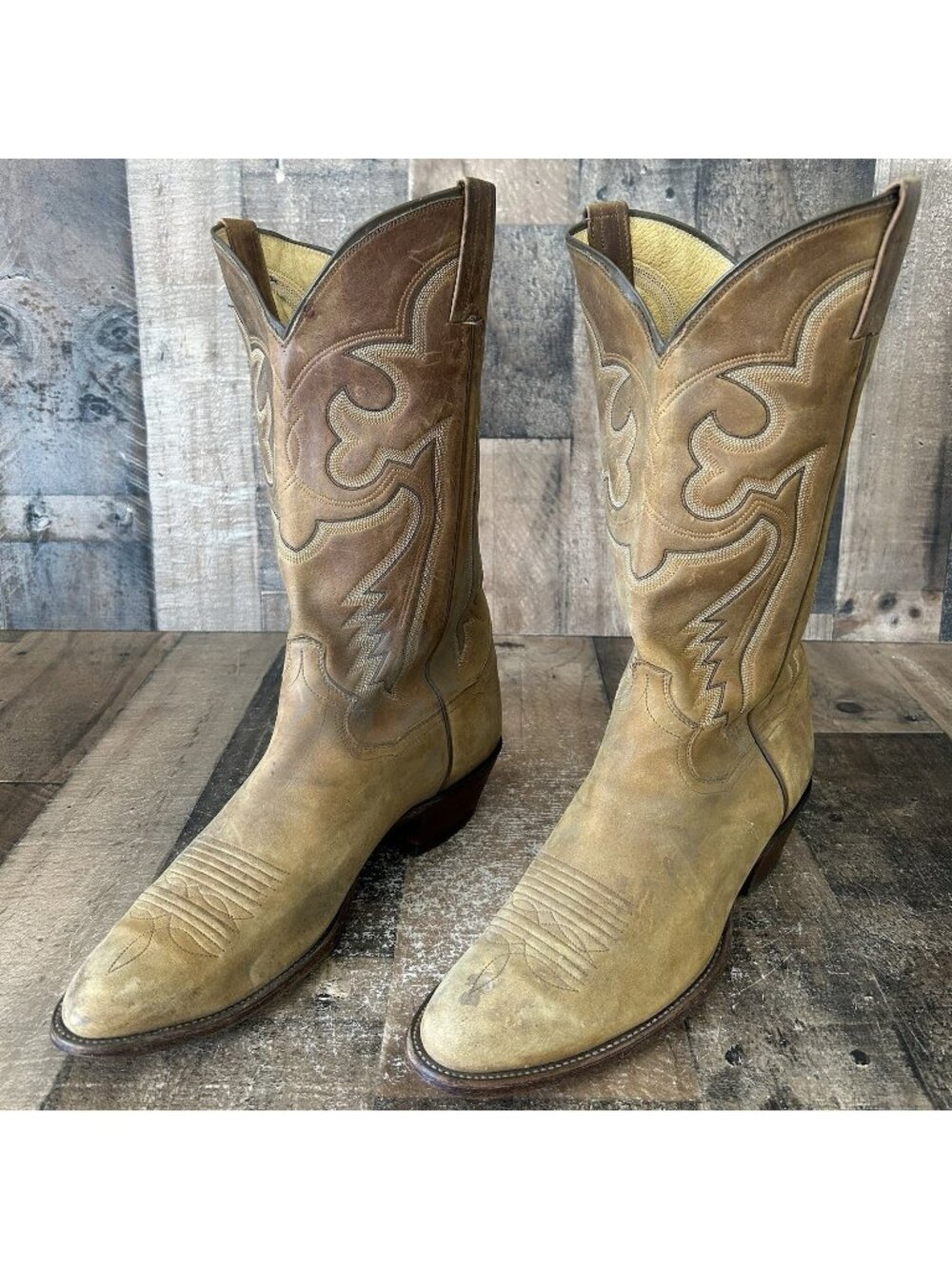 Panhandle Slim Vintage Western Cowboy Boots Mens 10 D